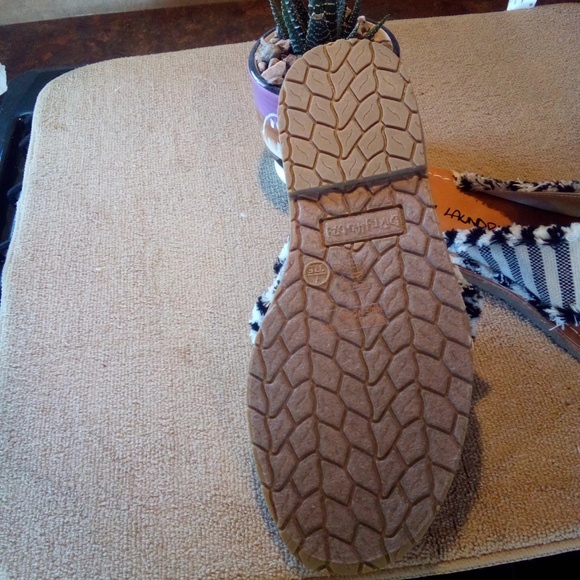 LAST PAIR❗FRAYED CANVAS SLIDES - Picture 6 of 7